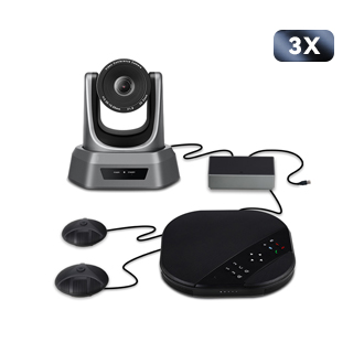 TEVO-VA2000E Video Conference Kit with 3X Optical Zoom PTZ Camera and Speakerphone