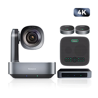 TEVO-VAGROUP612-EX 4K 12X optical zoom video conference ptz camera for vido conferencing zoom with speakerphone and expansion mics