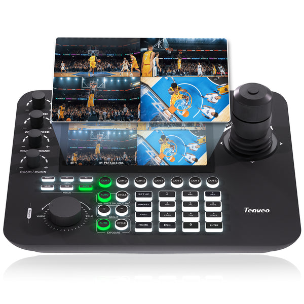 Tenveo NDI PTZ Camera Joystick Controller with 7