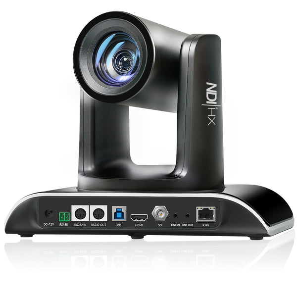 Tenveo AI Auto-Tracking NDI PTZ Camera – 20X Optical Zoom + 8X Digital, 3G-SDI/HDMI/USB3.0/LAN (PoE), 1080P60 for Live Streaming
