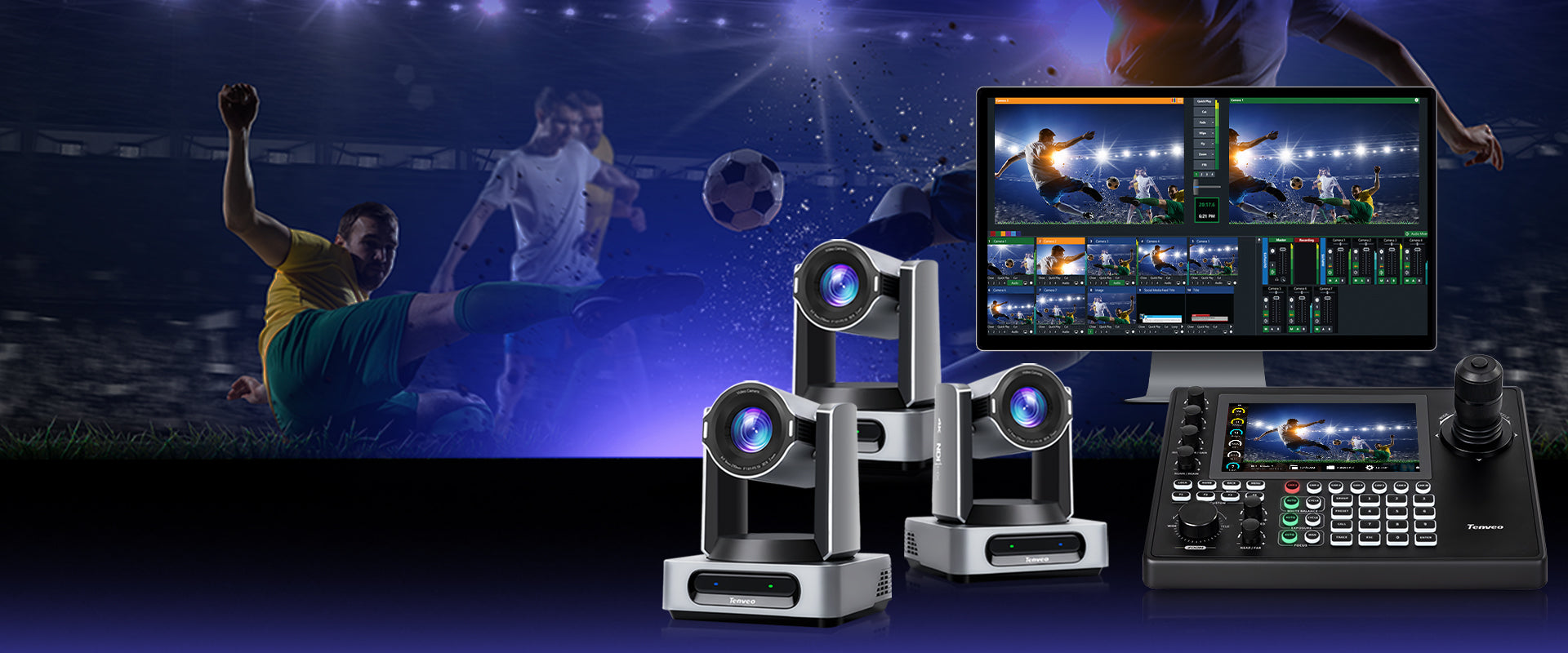 Complete 4K PTZ Camera Bundle for Professional Live Production