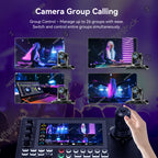 Tenveo 4K 60FPS NDI PTZ Camera Bundle with 3 AI Tracking PTZ Cameras & NDI HX3 Joystick Controller | 30X Optical Zoom Multi-Camera Live Production System