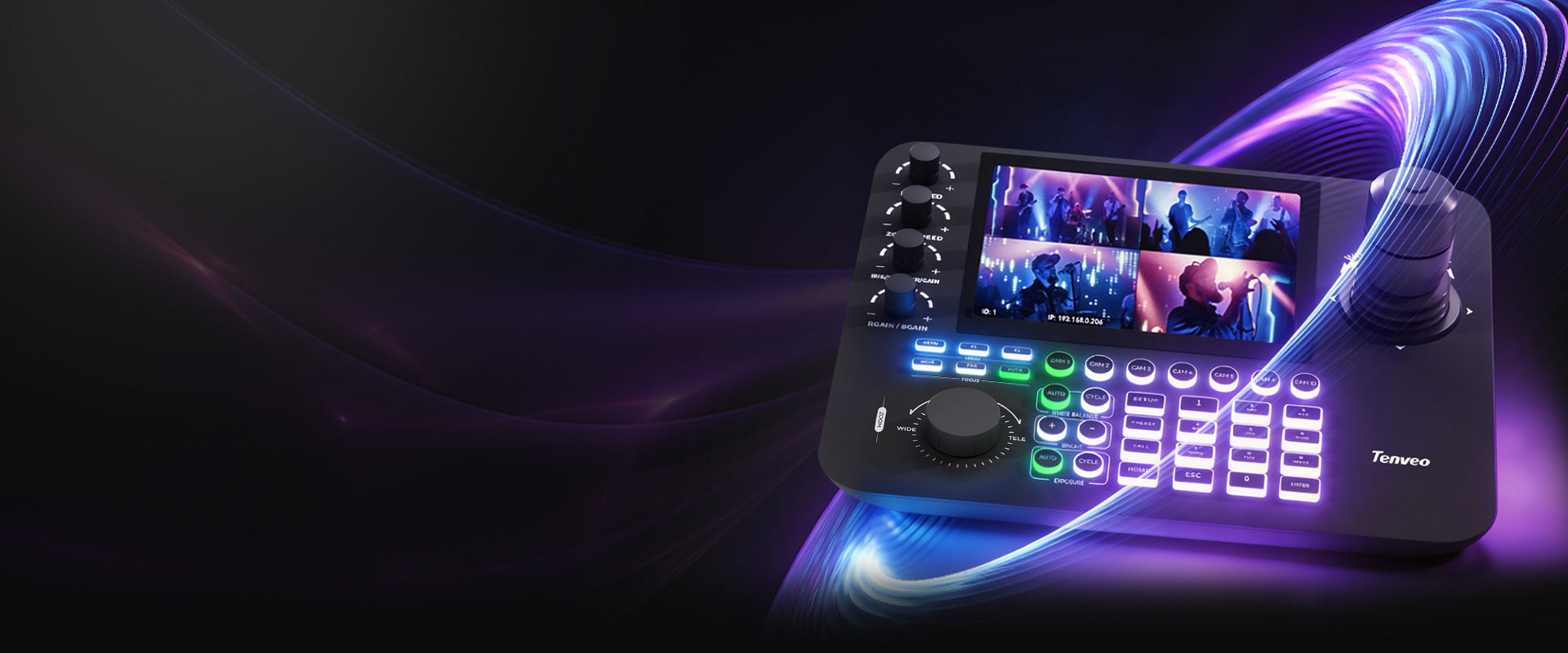 KB300PRO Upgraded PTZ Camera Joystick Controller