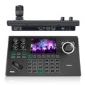 Tenveo KB200MAX NDI PTZ Camera Controller – 5" LCD Preview, 4D Joystick, PoE, Multi-Protocol Control for Professional Live Streaming & Video Production
