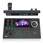 Tenveo KB200MAX NDI PTZ Camera Controller – 5" LCD Preview, 4D Joystick, PoE, Multi-Protocol Control for Professional Live Streaming & Video Production