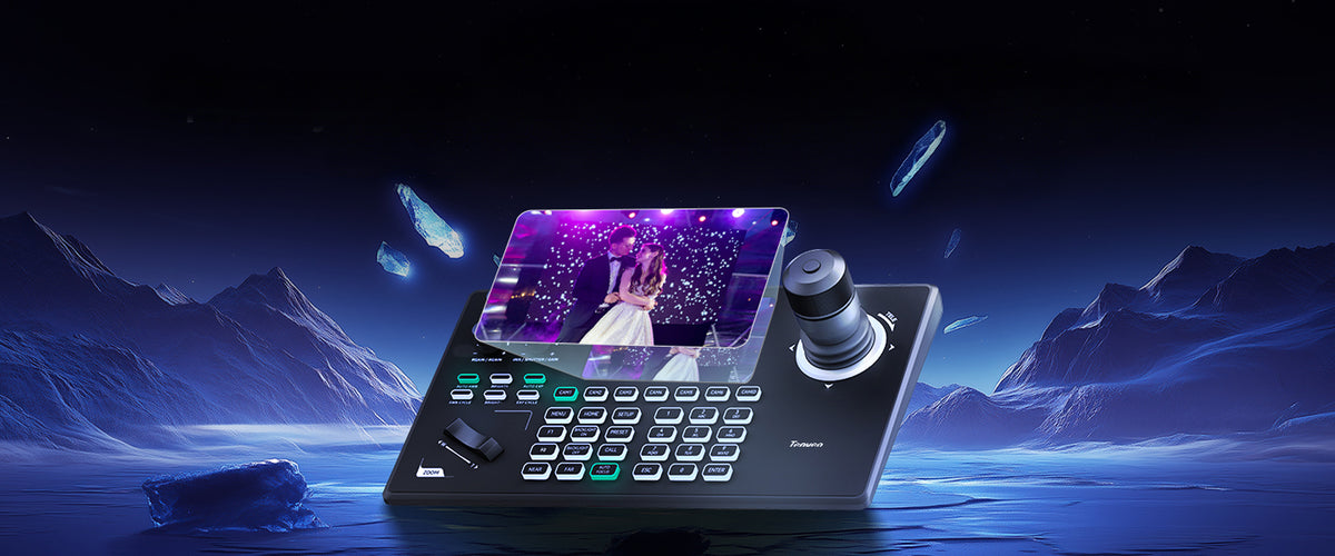 PTZ Joystick Controller with LCD Reall-time Screen
