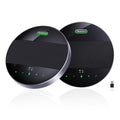 Tenveo MagiCall-EX M5BEX Bluetooth Conference Speakerphone – Daisy Chain for 20–30 Attendees, 360° Voice Pickup, USB & Wireless Speakerphone for Medium to Large Meeting Rooms