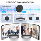 Tenveo MagiCallPro Bluetooth Conference Speakerphone – 360° AI Noise Cancellation, 8 Microphones, USB/Bluetooth/Wireless Dongle, Hi-Fi Speaker for Zoom/Teams/OBS, 18H Battery for 12–15 People