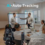 Tenveo 4K 60FPS NDI PTZ Camera,  AI Auto-Tracking, 20X Optical Zoom, 1/1.8" 8.42MP CMOS, HDMI/USB/3G-SDI/LAN & PoE