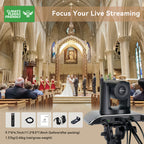 Tenveo AI Humanoid & Face Tracking PTZ Camera, 20X Optical Zoom, USB3.0/HDMI/PoE IP, 1080P 60FPS