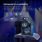 Tenveo AI Auto-Tracking NDI PTZ Camera – 20X Optical Zoom + 8X Digital, 3G-SDI/HDMI/USB3.0/LAN (PoE), 1080P60 for Live Streaming