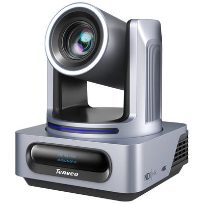 Tenveo 4K NDI PTZ Camera with AI Auto-Tracking, 20X Optical Zoom, HDMI/3G-SDI/USB3.0/LAN PoE for OBS, Zoom & vMix