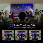 Tenveo VX30M-Ultra 4K60 NDI PTZ Camera with AI Auto Tracking | 30X Optical Zoom, SDI/HDMI/USB3.0/PoE for Live Streaming & Video Production