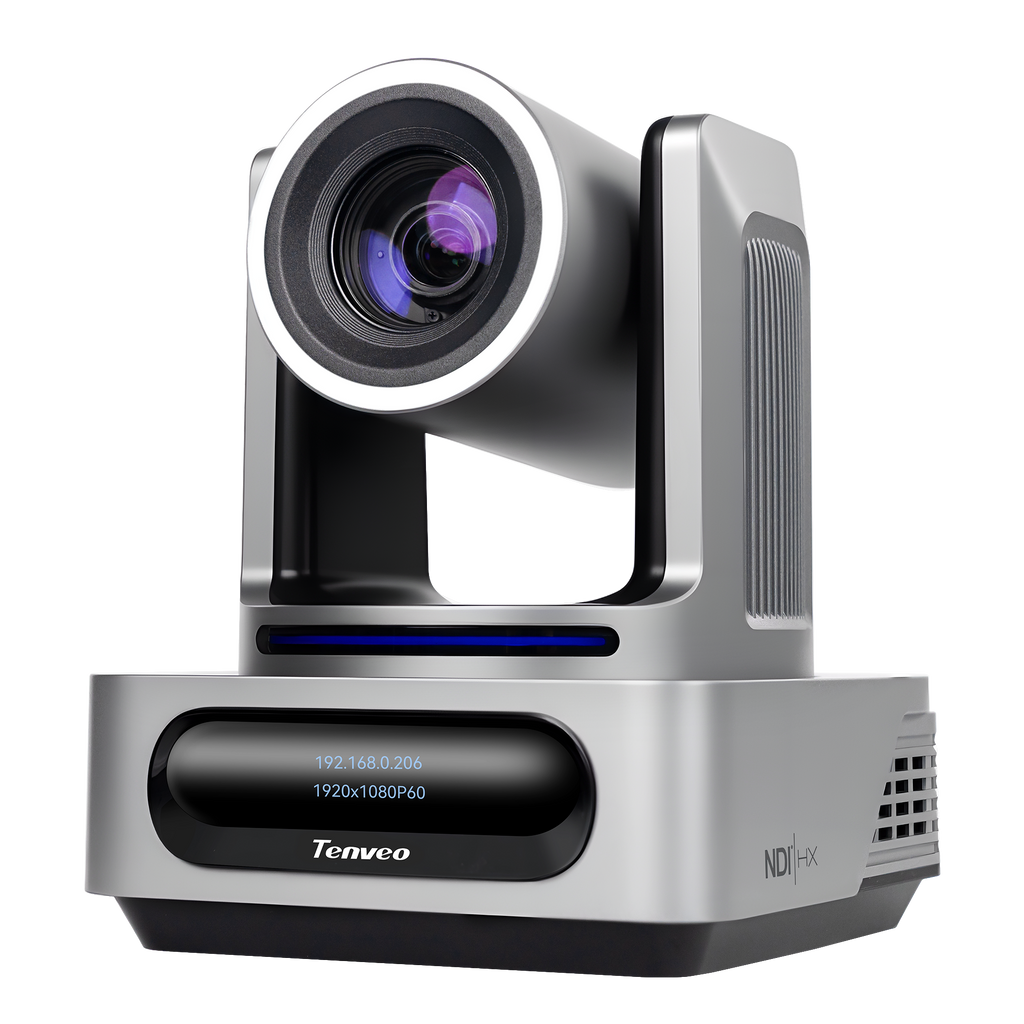 Tenveo VX Series NDI® PTZ Camera with AI Auto Tracking | 30X Optical Zoom, 1080P 60fps, 3G-SDI, HDMI, USB 3.0 & PoE