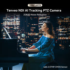 Tenveo VX Series NDI® PTZ Camera with AI Auto Tracking | 30X Optical Zoom, 1080P 60fps, 3G-SDI, HDMI, USB 3.0 & PoE