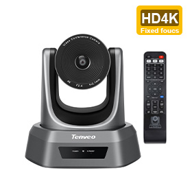 Huddleroom meeting fixed focus remote control 4k conference camera USB camera