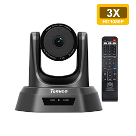 Small conference room USB PTZ camera Full HD webcam 3x video camera