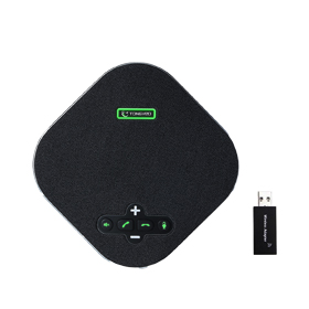 Wireless USB omnidirectional Full duplex audio and video conference microphone
