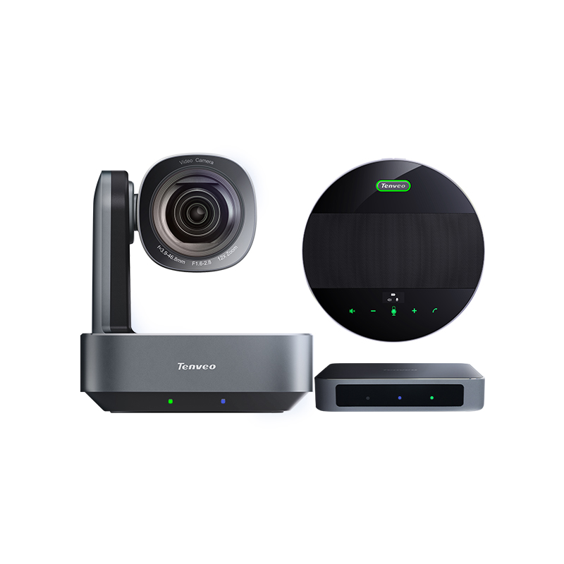 TEVO-VLGroup-12U 4K 12X optical zoom video conference ptz camera for vido conferencing zoom with speakerphone and hub 