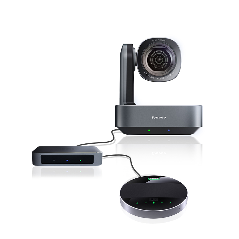 TEVO-VLGroup-12U 4K 12X optical zoom video conference ptz camera for vido conferencing zoom with speakerphone and hub 