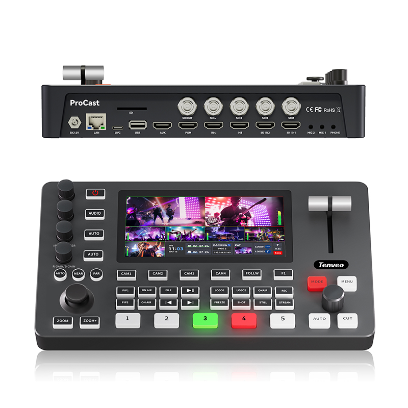 TEVO-PC500 Broadcast Control Keyboard Video Mixer Switcher 